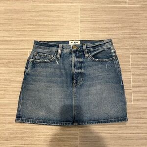 Frame Denim Classic Blue Mini Skirt